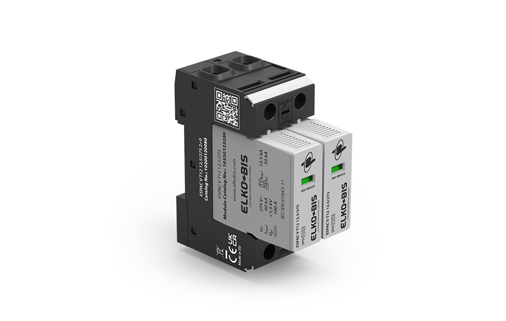 KOMBINĒTAIS PĀRSPRIEGUMA NOV. ESPACV T1+2 12,5kA/275V 2+0