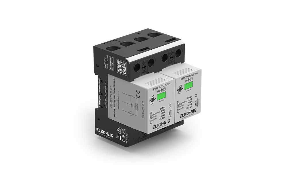KOMBINĒTAIS PĀRSPRIEGUMA NOV. ESPACVG T1+2 25kA/260V 2+0