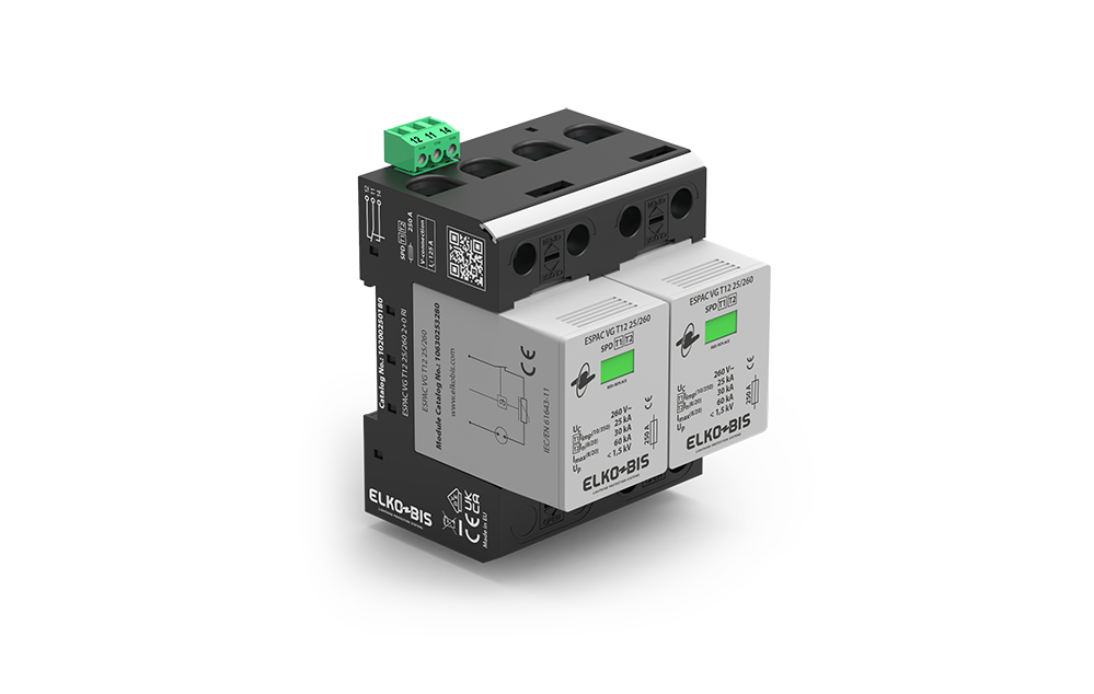 KOMBINĒTAIS PĀRSPRIEGUMA NOV. ESPACVG T1+2 25kA/260V 2+0 RI