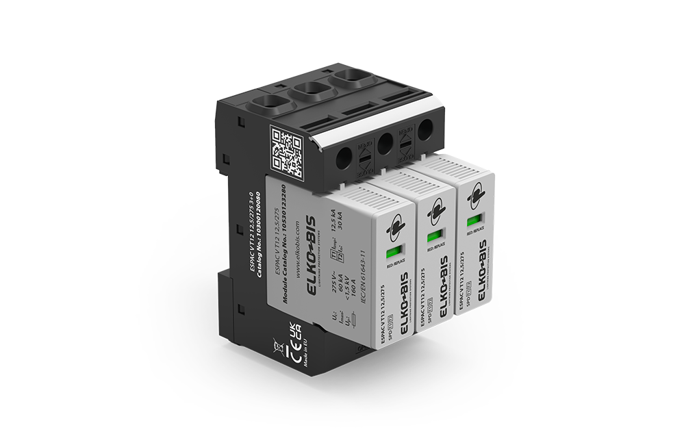 KOMBINĒTAIS PĀRSPRIEGUMA NOV. ESPACV T1+2 12,5kA/275V 3+0
