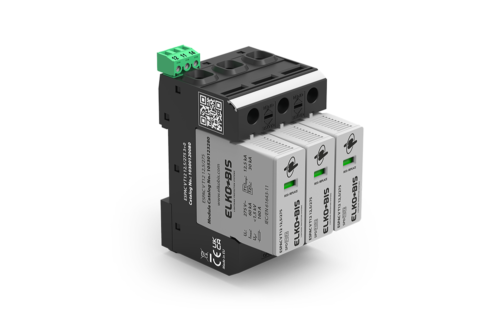 KOMBINĒTAIS PĀRSPRIEGUMA NOV. ESPACV T1+2 12,5kA/275V 3+0 RI