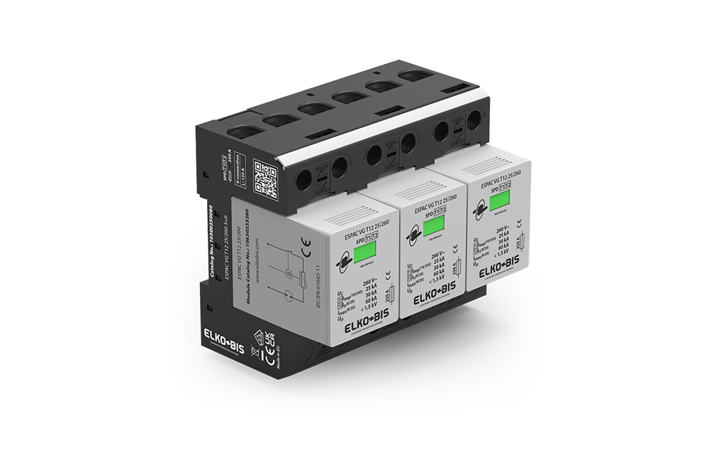 KOMBINĒTAIS PĀRSPRIEGUMA NOV. ESPACVG T1+2 25kA/260V 3+0