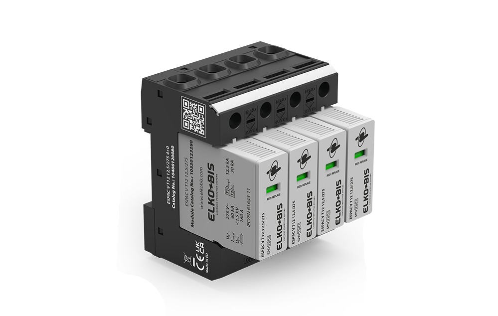 KOMBINĒTAIS PĀRSPRIEGUMA NOV. ESPACV T1+2 12,5kA/275V 4+0