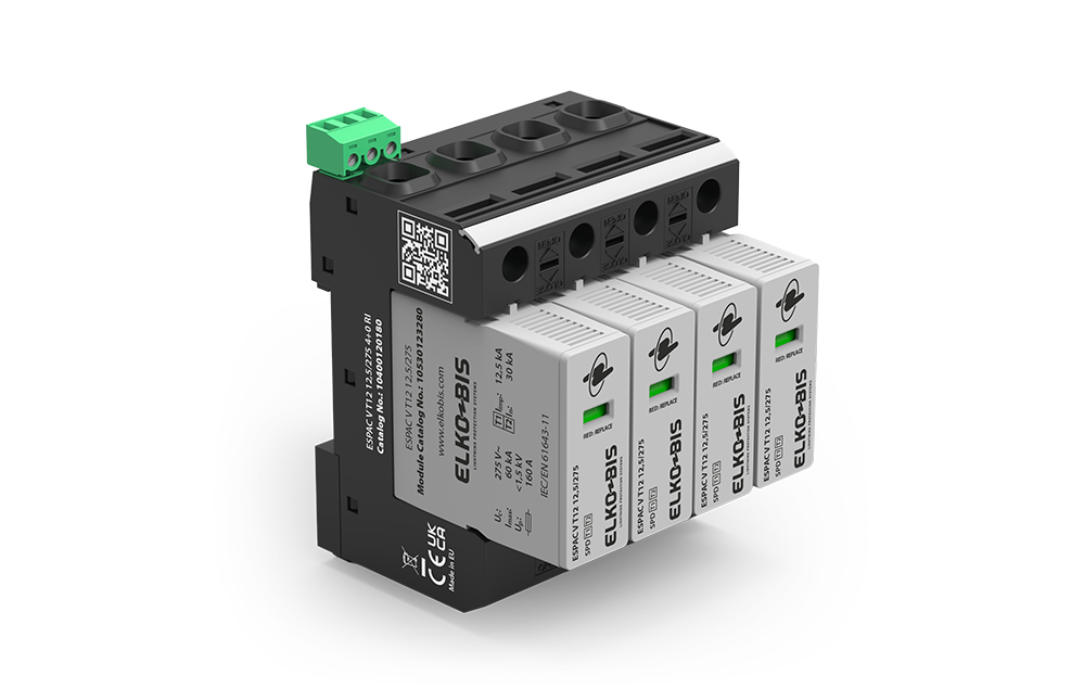 KOMBINĒTAIS PĀRSPRIEGUMA NOV. ESPACV T1+2 12,5kA/275V 4+0 RI