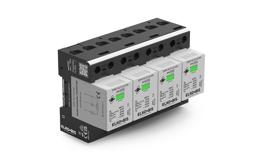 KOMBINĒTAIS PĀRSPRIEGUMA NOV. ESPACVG T1+2 25kA/260V 4+0