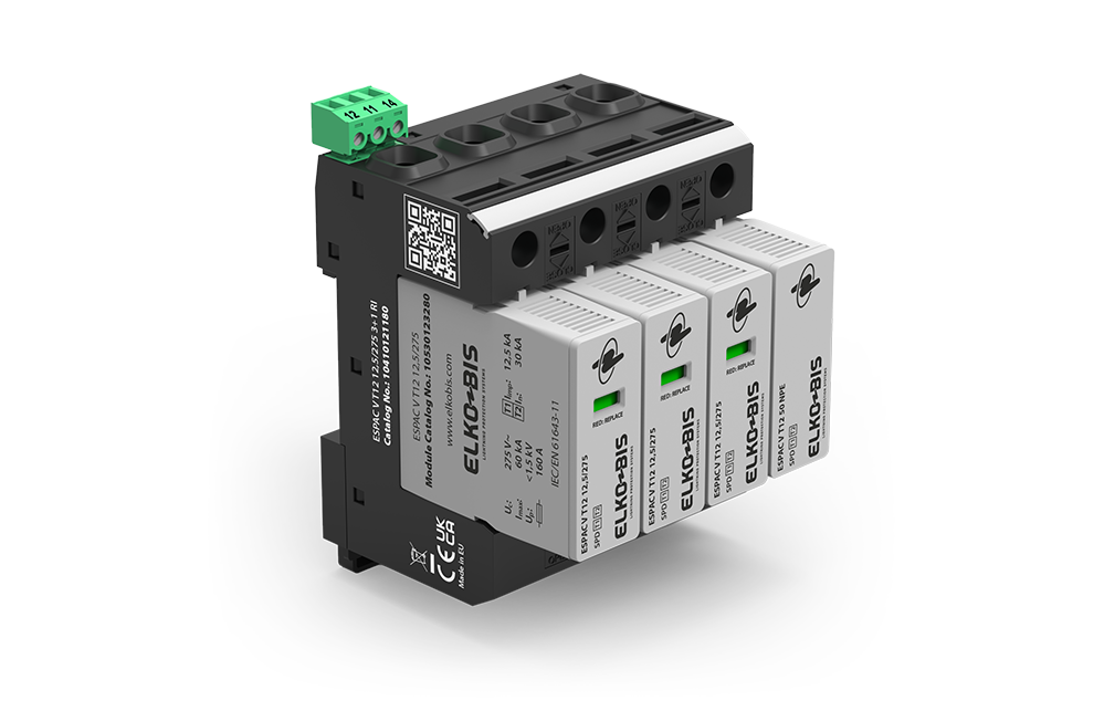 KOMBINĒTAIS PĀRSPRIEGUMA NOV. ESPACV T1+2 12,5kA/275V 3+1 RI