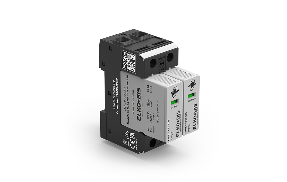 PĀRSPRIEGUMA NOVADĪTĀJS ESPACV T2 20kA/275V 2+0