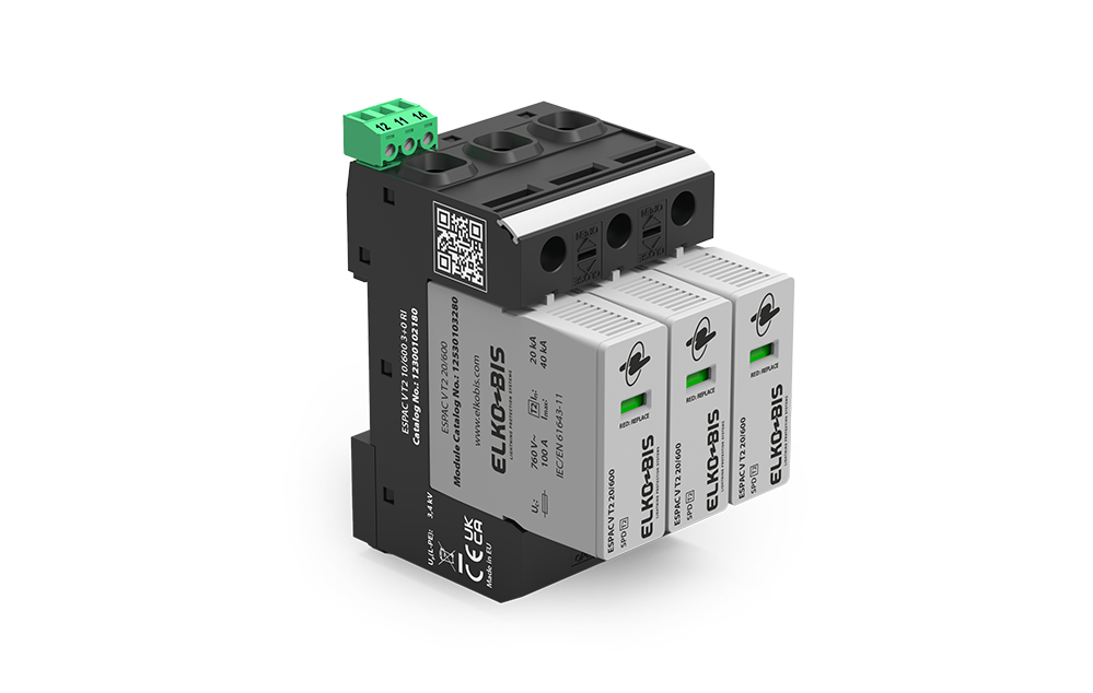 PĀRSPRIEGUMA NOVADĪTĀJS ESPACV T2 20kA/600 3+0 RI