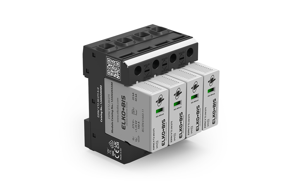 PĀRSPRIEGUMA NOVADĪTĀJS ESPACV T2 20kA/275V 4+0