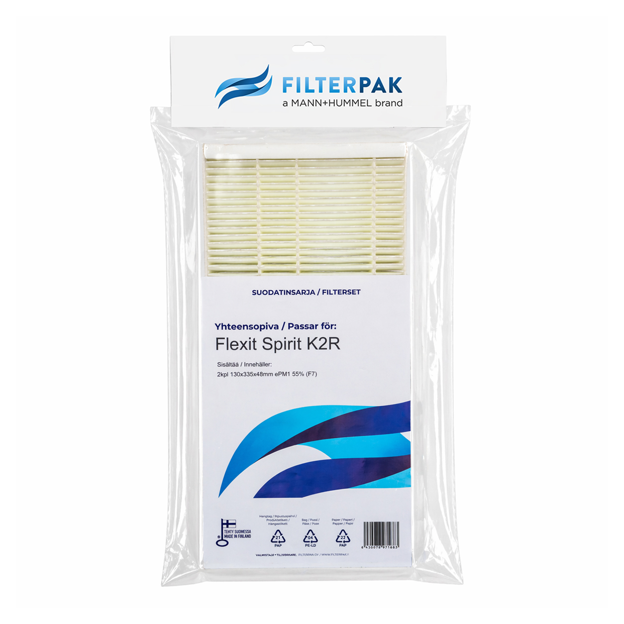 FILTER FILTERPAK FLEXIT SPIRIT K2R