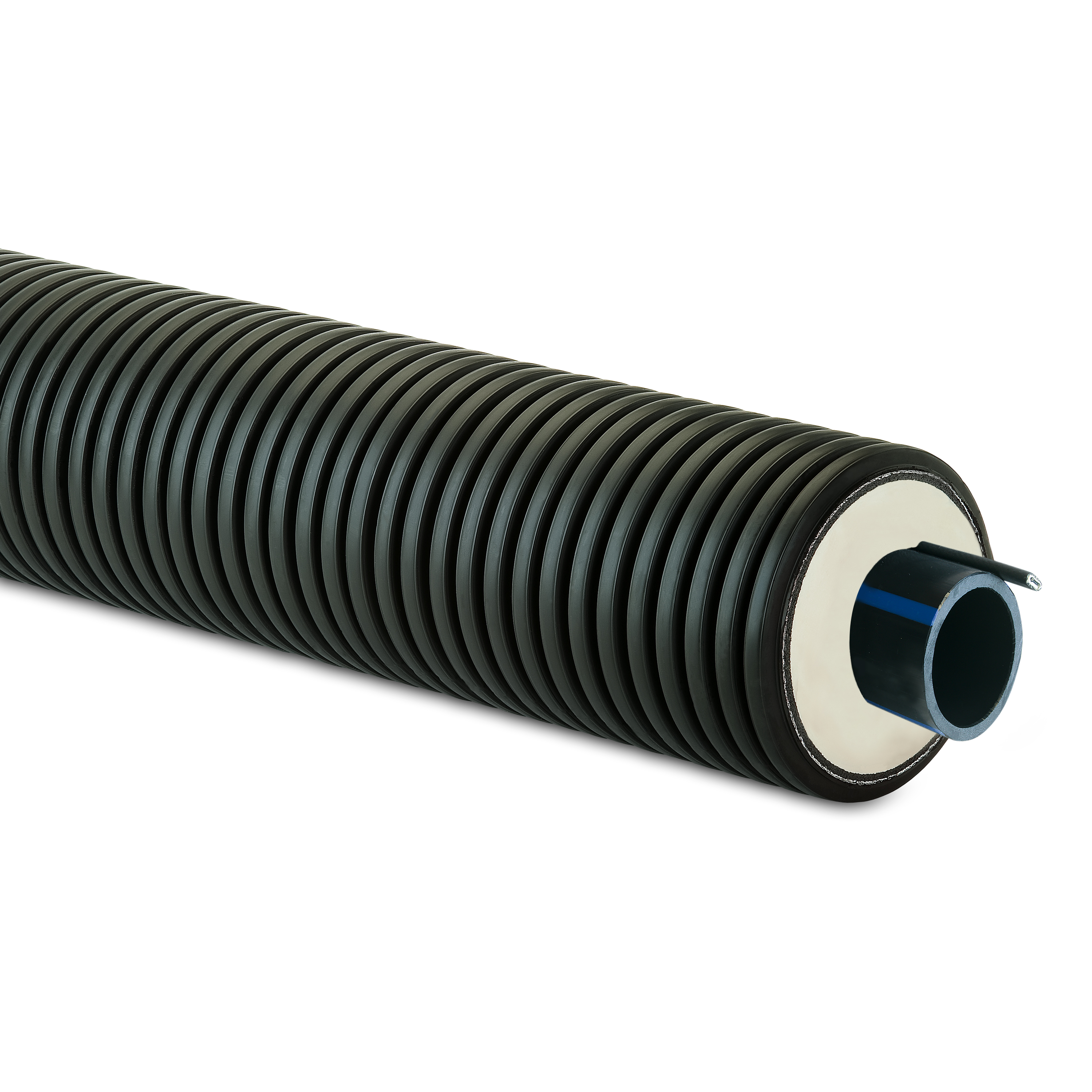 KALTVATTENRÖR PEXFLEX BLUE 63/145mm PE100 MED KABEL