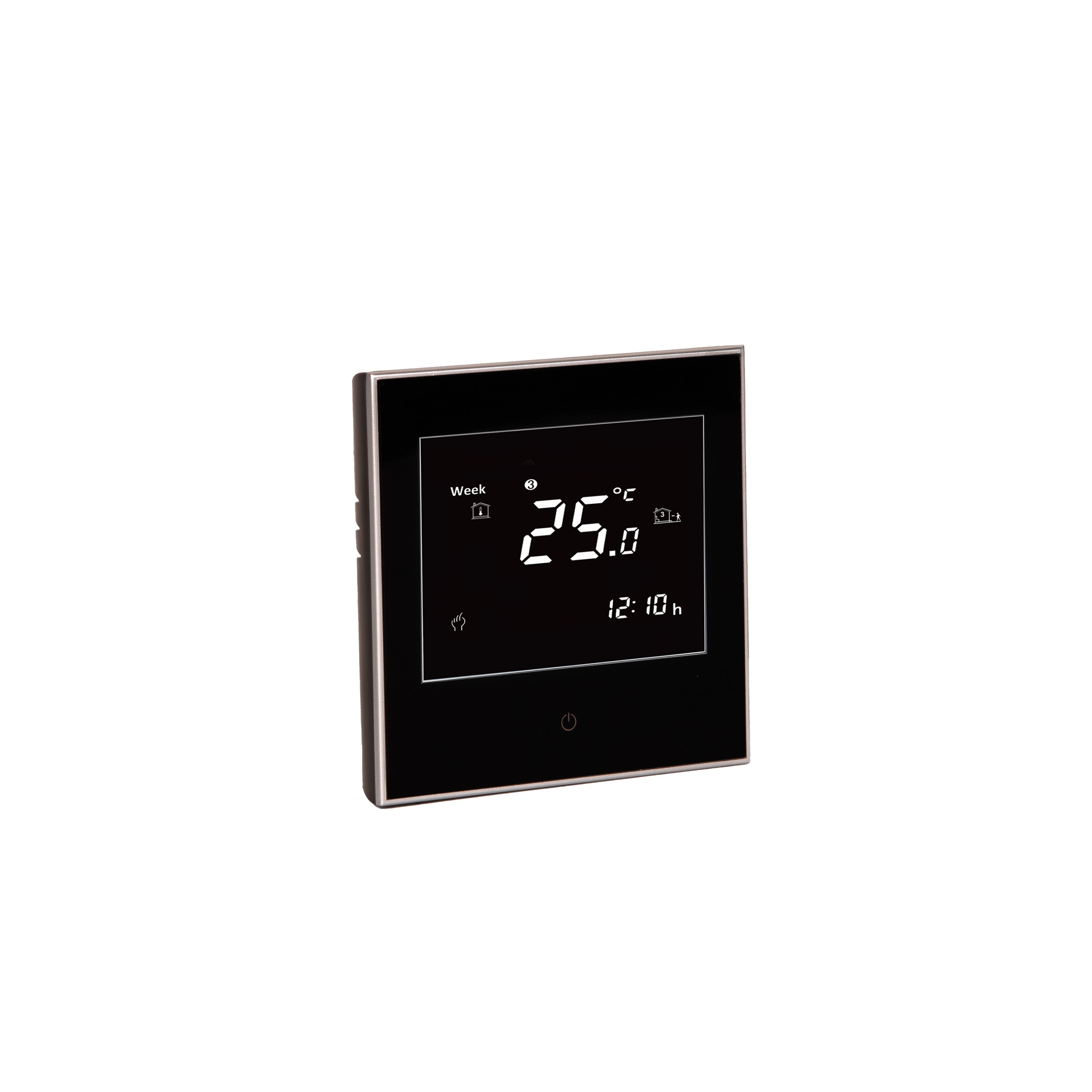 THERMOSTAT DESIGN RAUHEAT 24V NC/NO BLACK BHT-2000