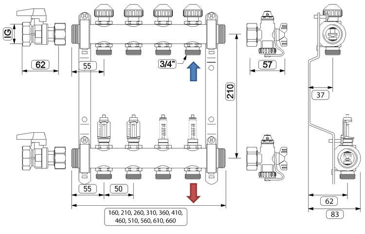 rauheat Manifold rauheat 12 zone