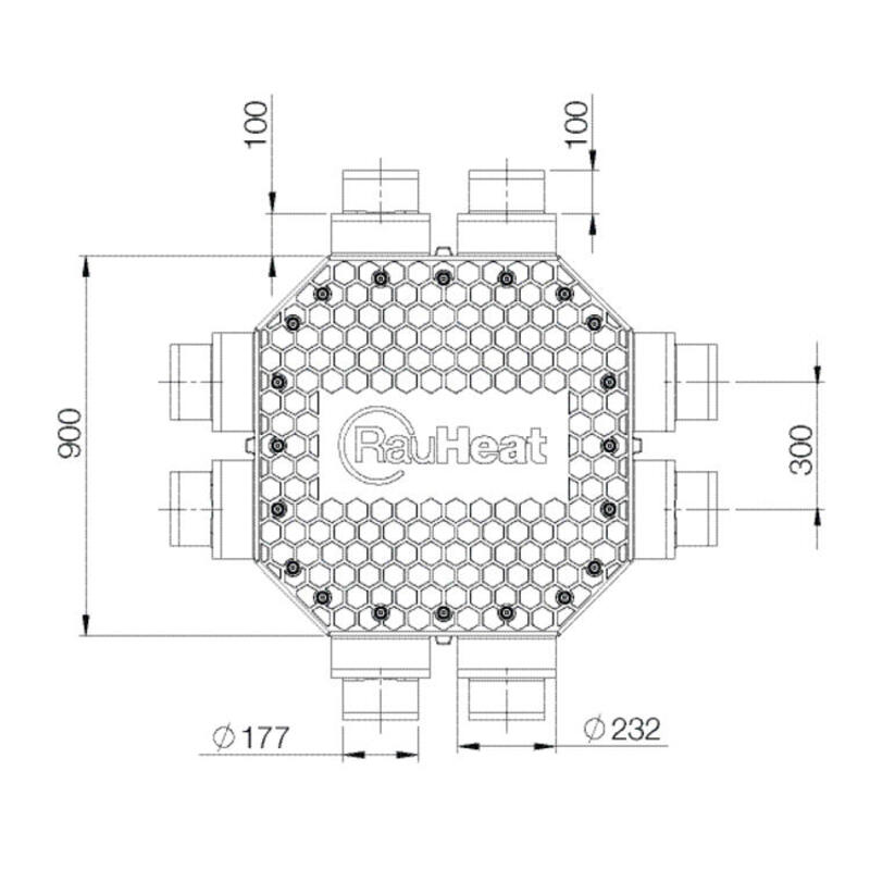 rauheat Fördelningsbrunn maxi g2 pexflex plus high