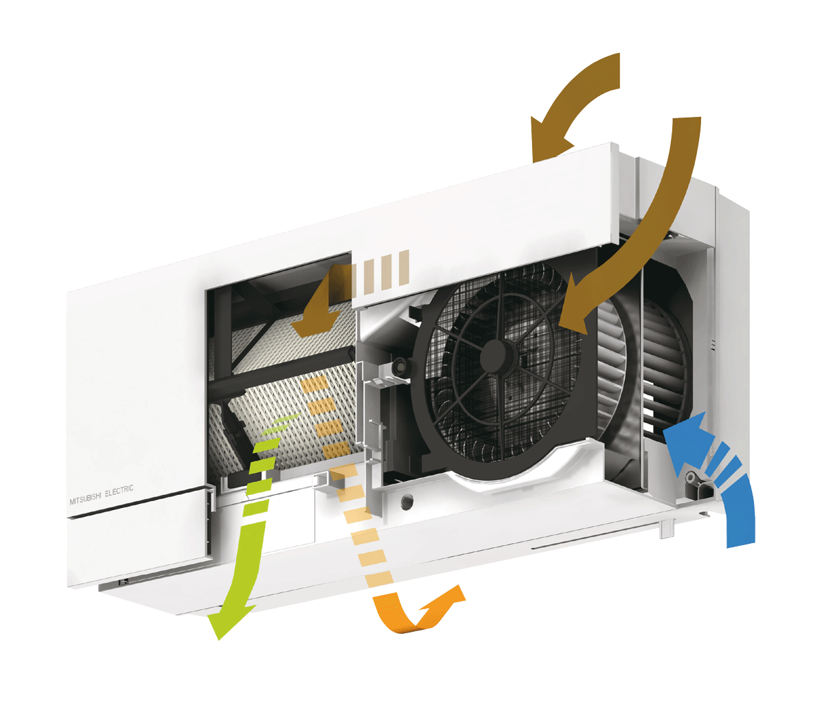 lossnay Ventilation device mitsubishi lossnay vl-80u5-e vent device
