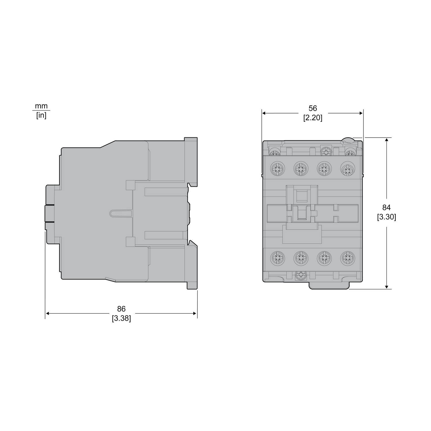 schneider electric Contactor easypact lc1e,3p(3no),440v,32a,230v ac