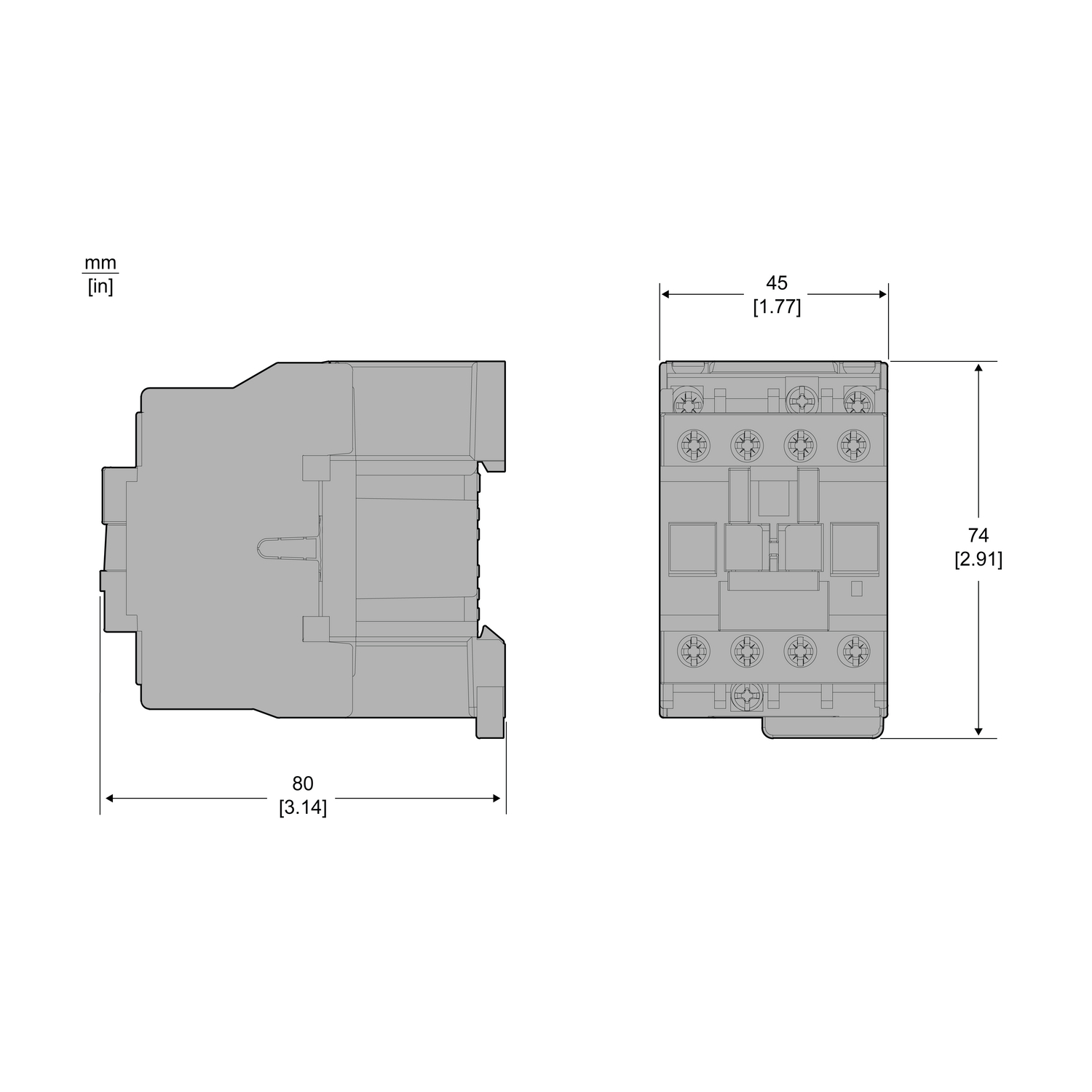 schneider electric Contactor easypact lc1e,3p(3no),440v,6a,24v ac ,5