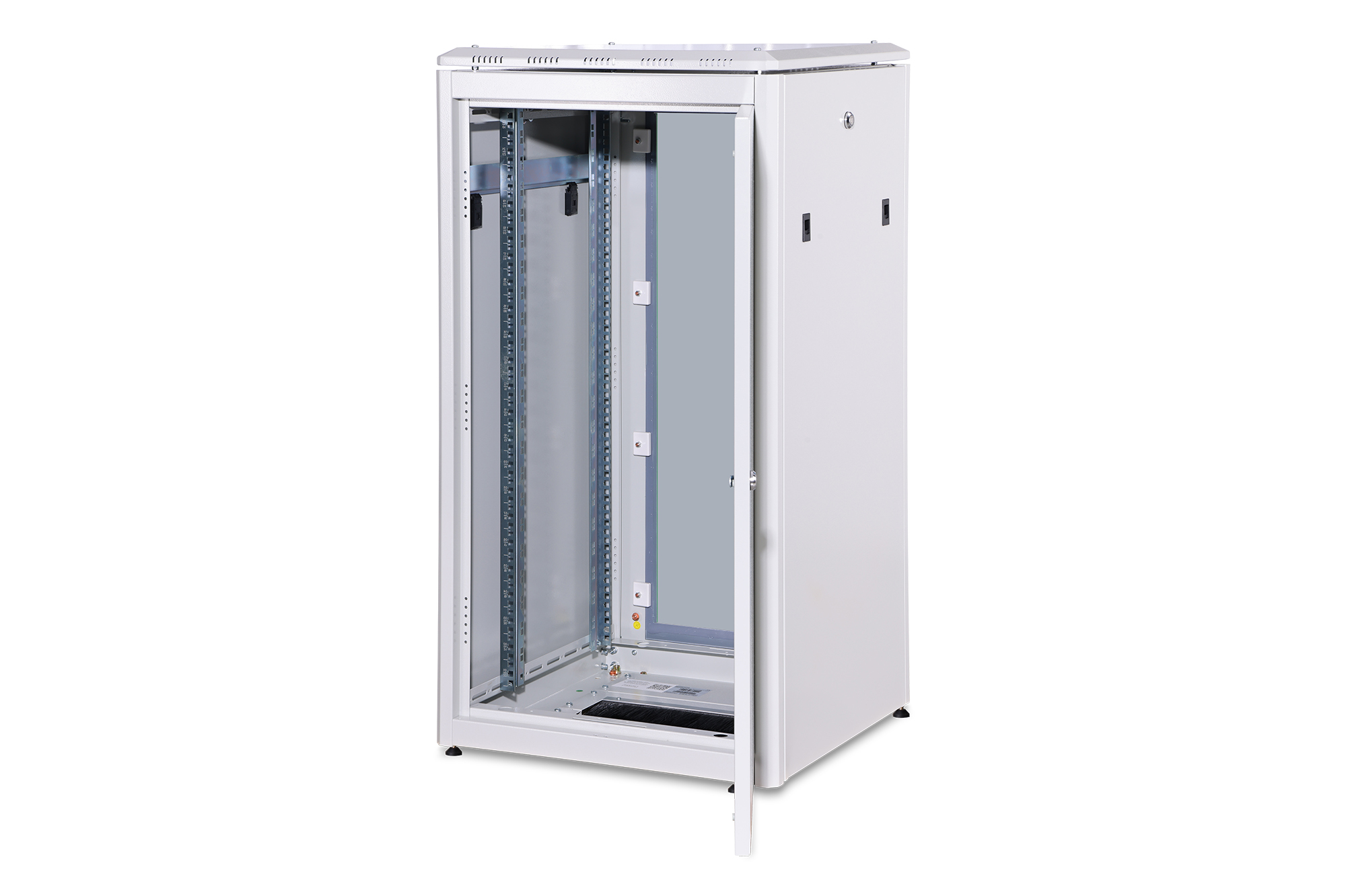 GOLV SKÅP 22U 1164X600X600 GY GLASDÖRR