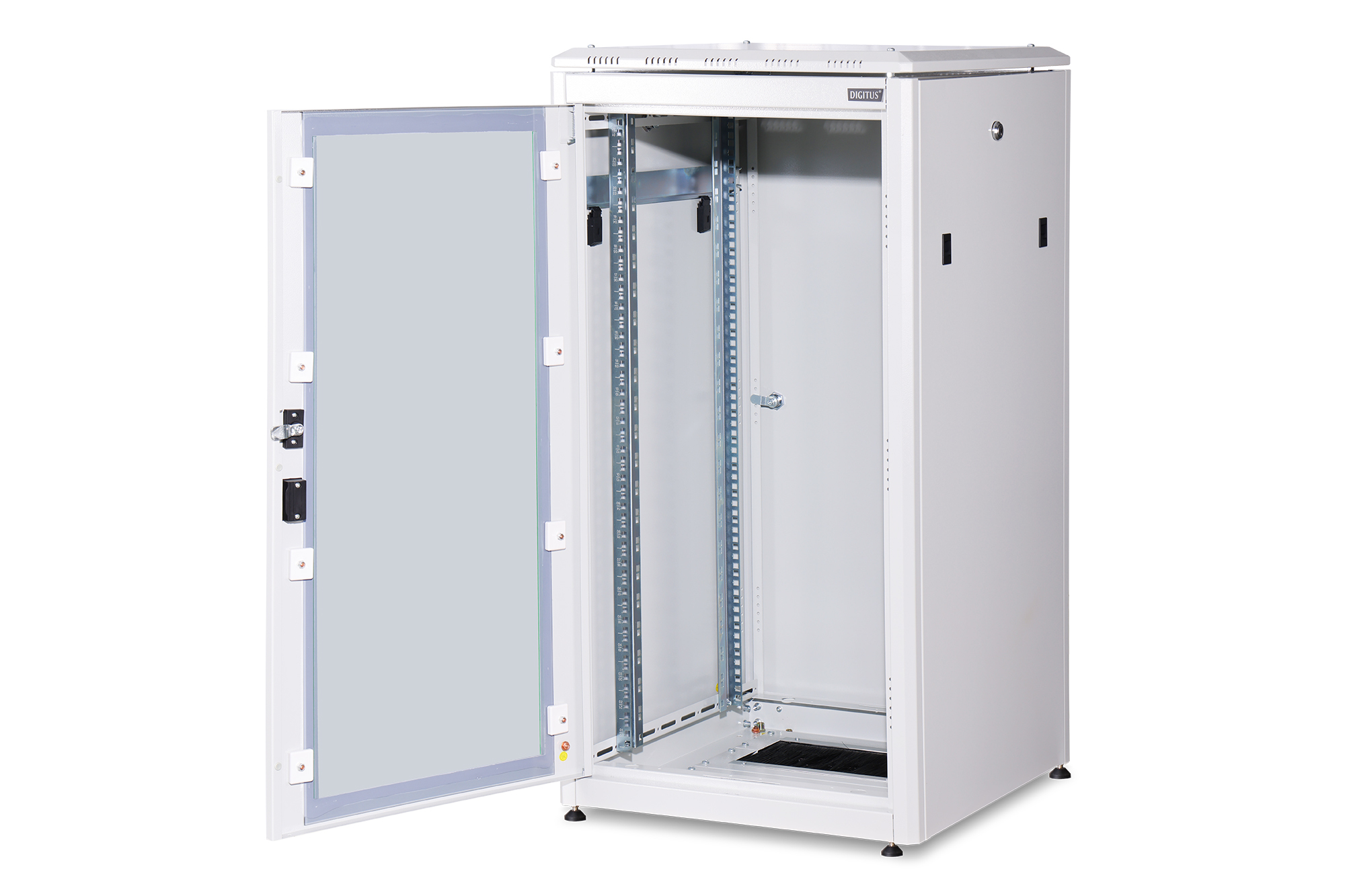 digitus Lattiakaappi 22u 1164x600x600 ha lasiovi
