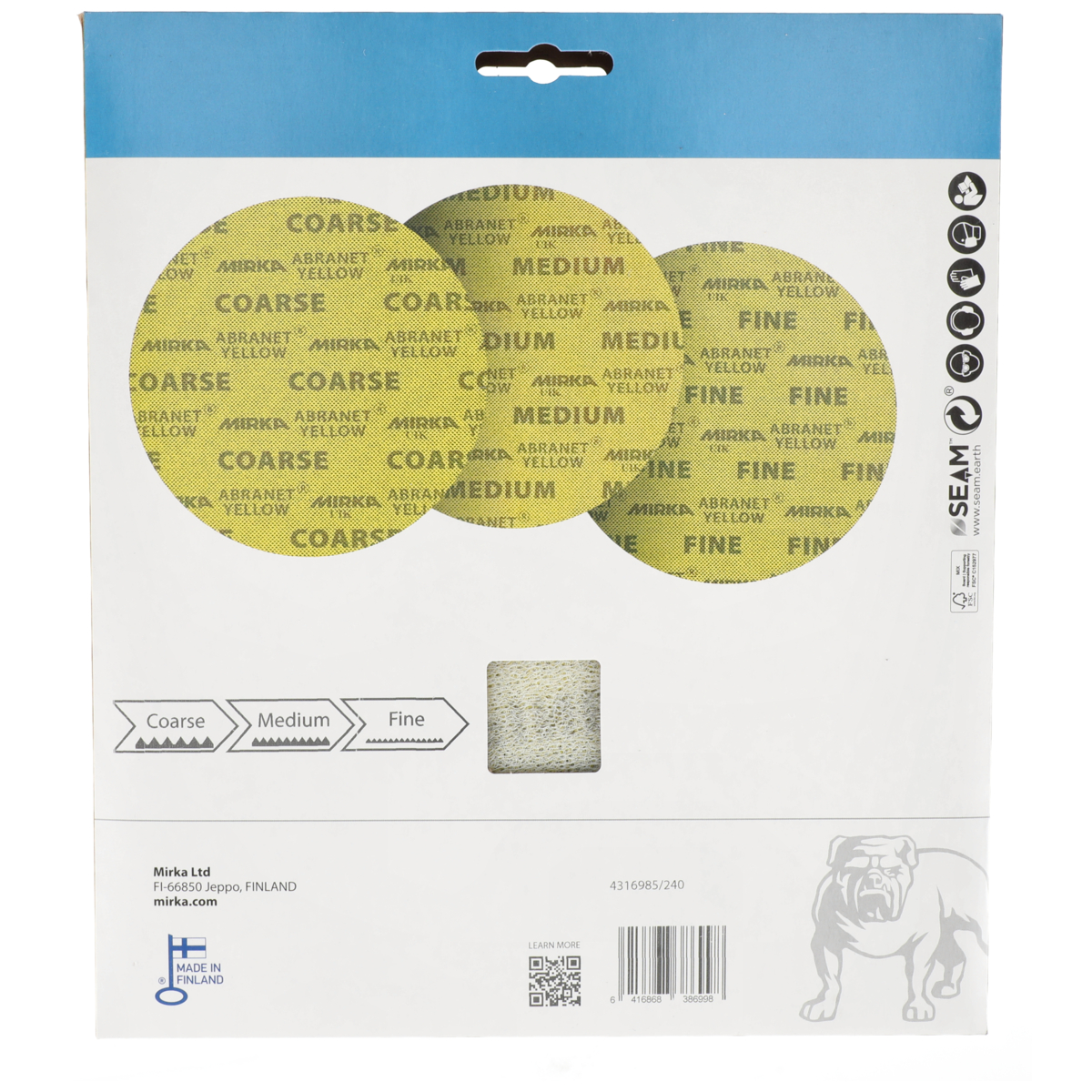 mirka Sand.net mirka abranet yellow 225mm coarse 6pcs