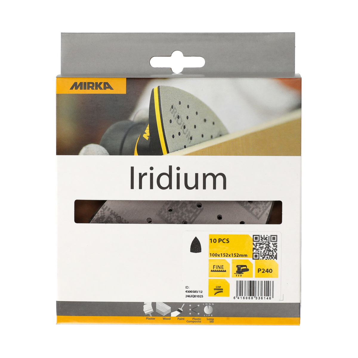 mirka S.triangle mirka ultimax ligno 100x152x152 36h grip p240 10pc