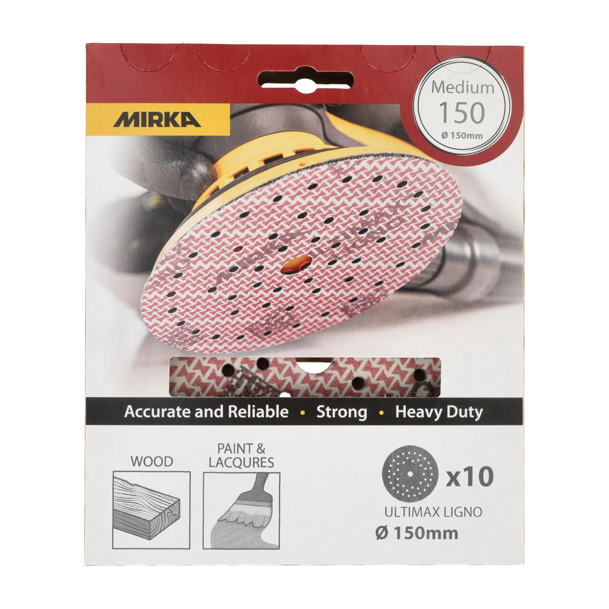 mirka Sand.disc mirka ultimax ligno 150mm grip multifit p150 10pcs