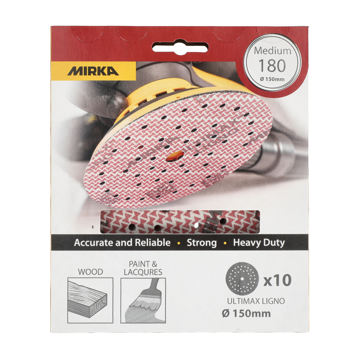 mirka Hiomapyörö mirka ultimax ligno 150mm tarra multifit p180 10kp