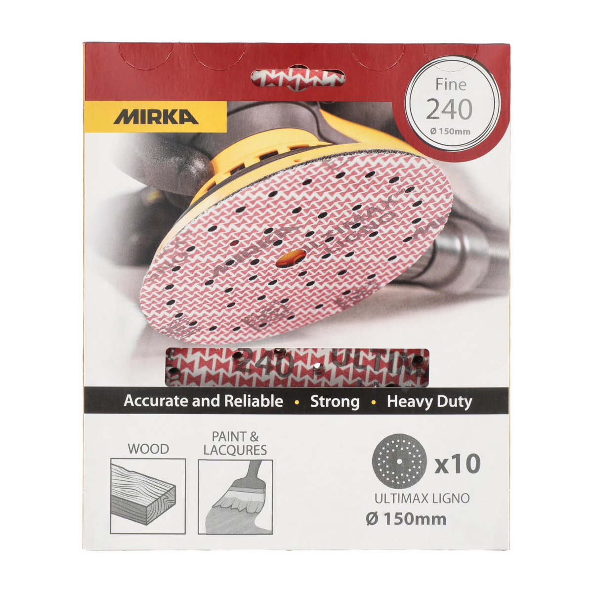 mirka Hiomapyörö mirka ultimax ligno 150mm tarra multifit p240 10kp
