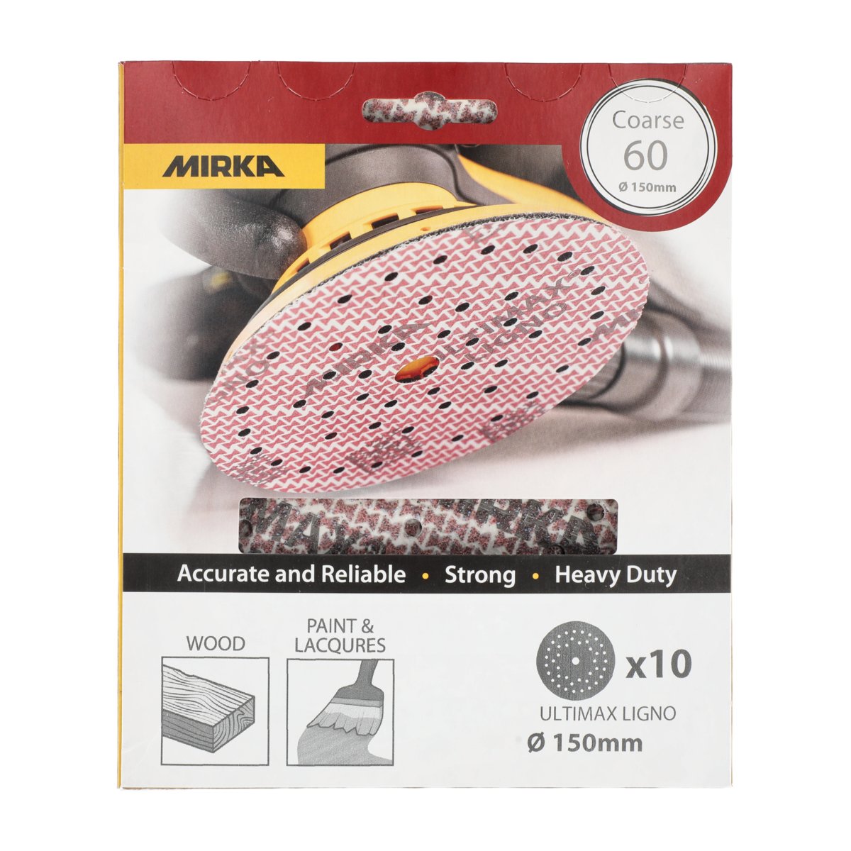 mirka Hiomapyörö mirka ultimax ligno 150mm tarra multifit p60 10kpl