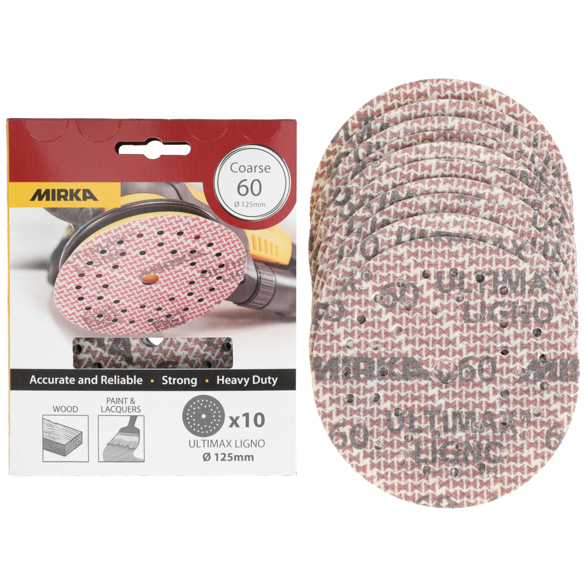 mirka Hiomapyörö mirka ultimax ligno 125mm tarra multifit p40 10kpl