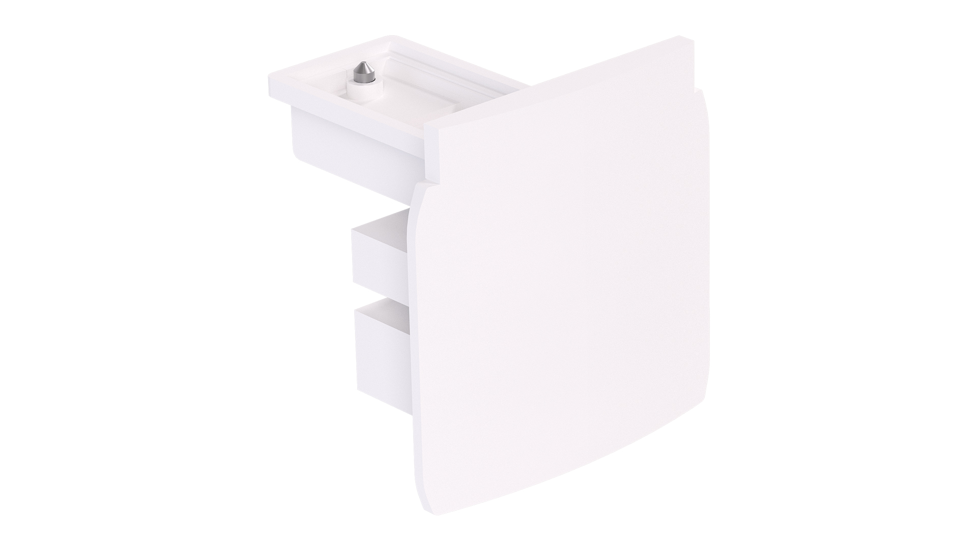 PRO TRACK END CAP WHITE
