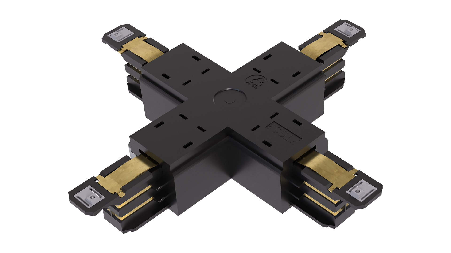LIGHTING TRACK ACCESSORY XTS38-2 3-V BLACK