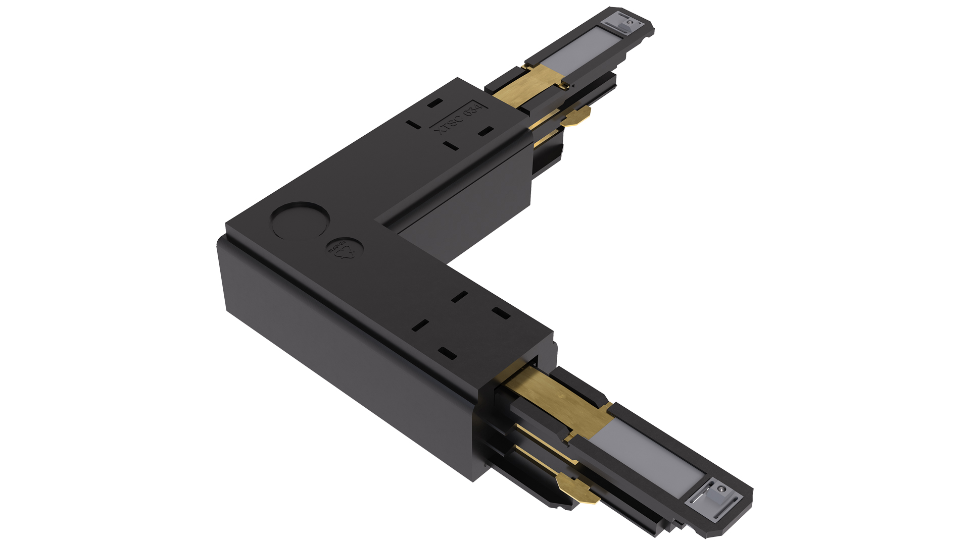 LIGHTING TRACK ACCESSORY XTSC634-2 CORNER BLACK