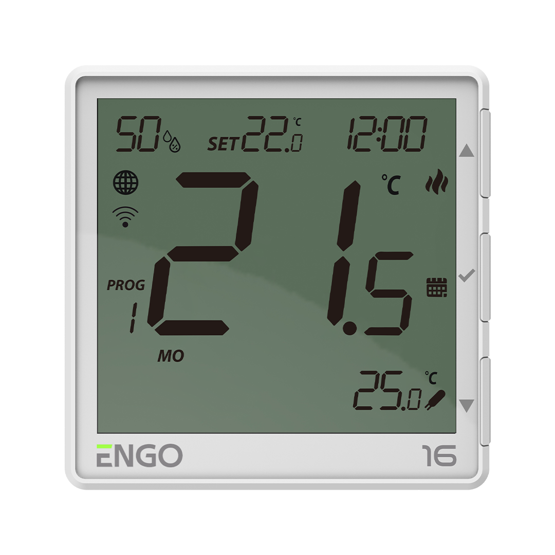 TERMOSTAAT EONE-16W WIFI 230V VALGE 16A RELEE