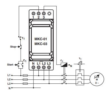 entes Kontrollrelä mkc-03 3~230v