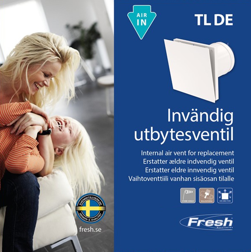fresh Inväggventil fresh tl-de invändig del 9