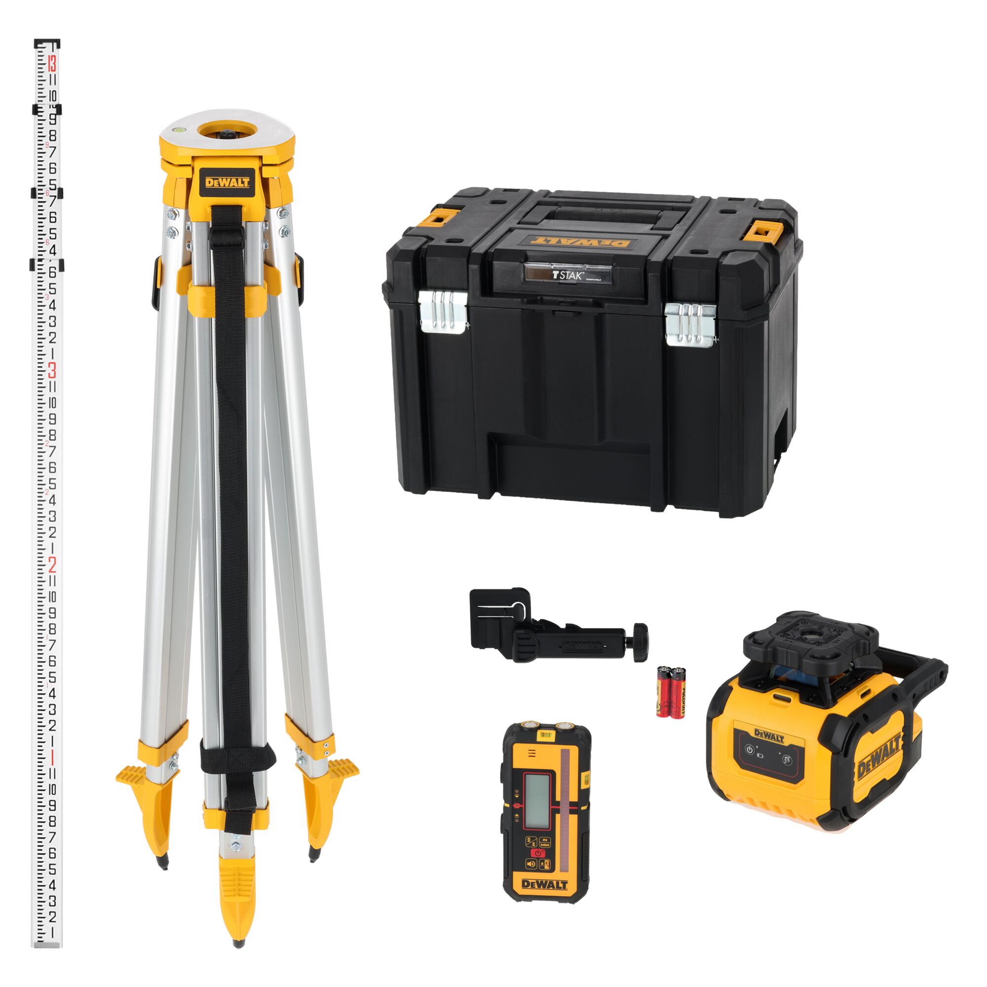 dewalt Rotationslaser kit dewalt röd ip54 alkaline tstak