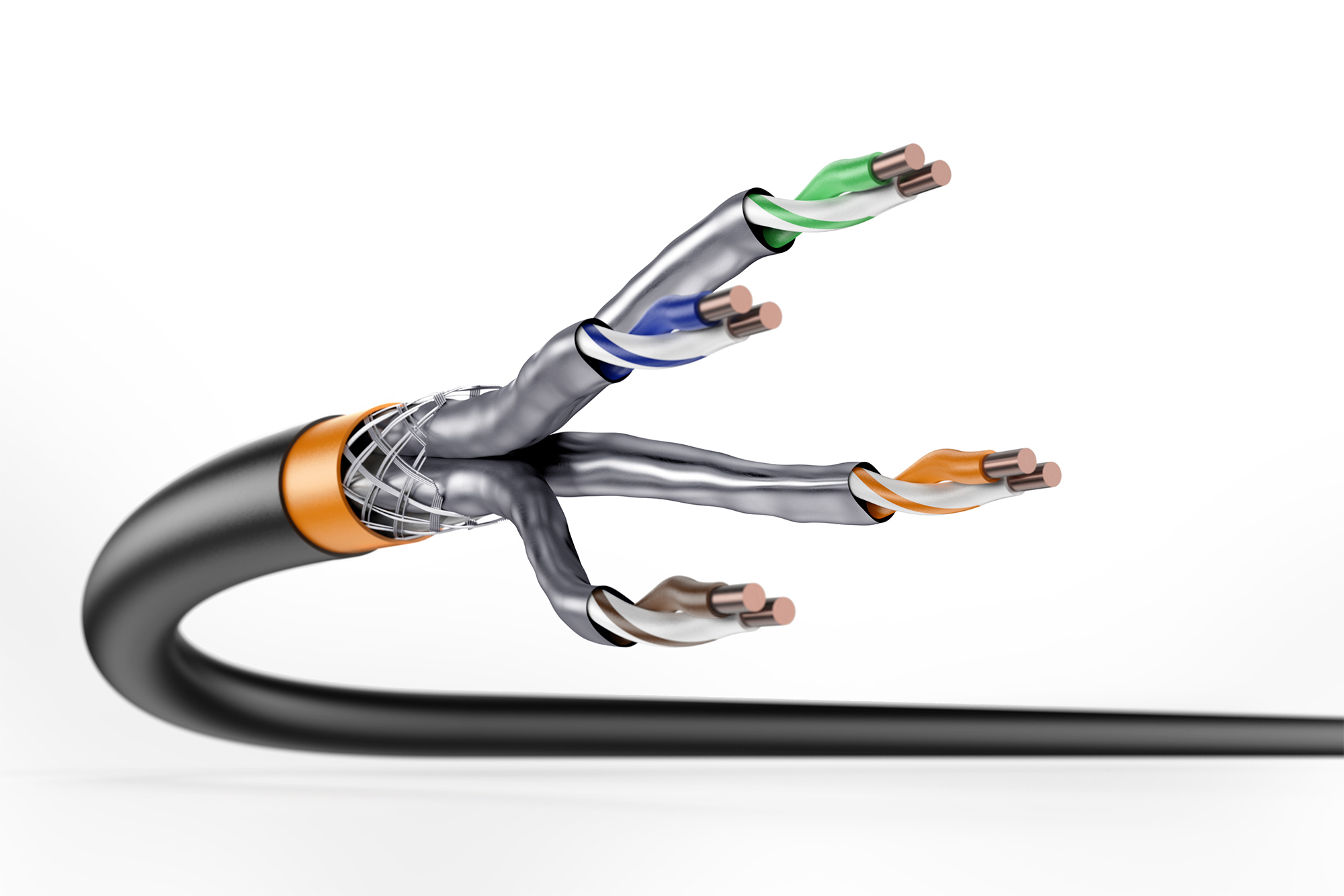 digitus Data cable-cat7 digitus cat7 s/ftp 4p eca 1000m