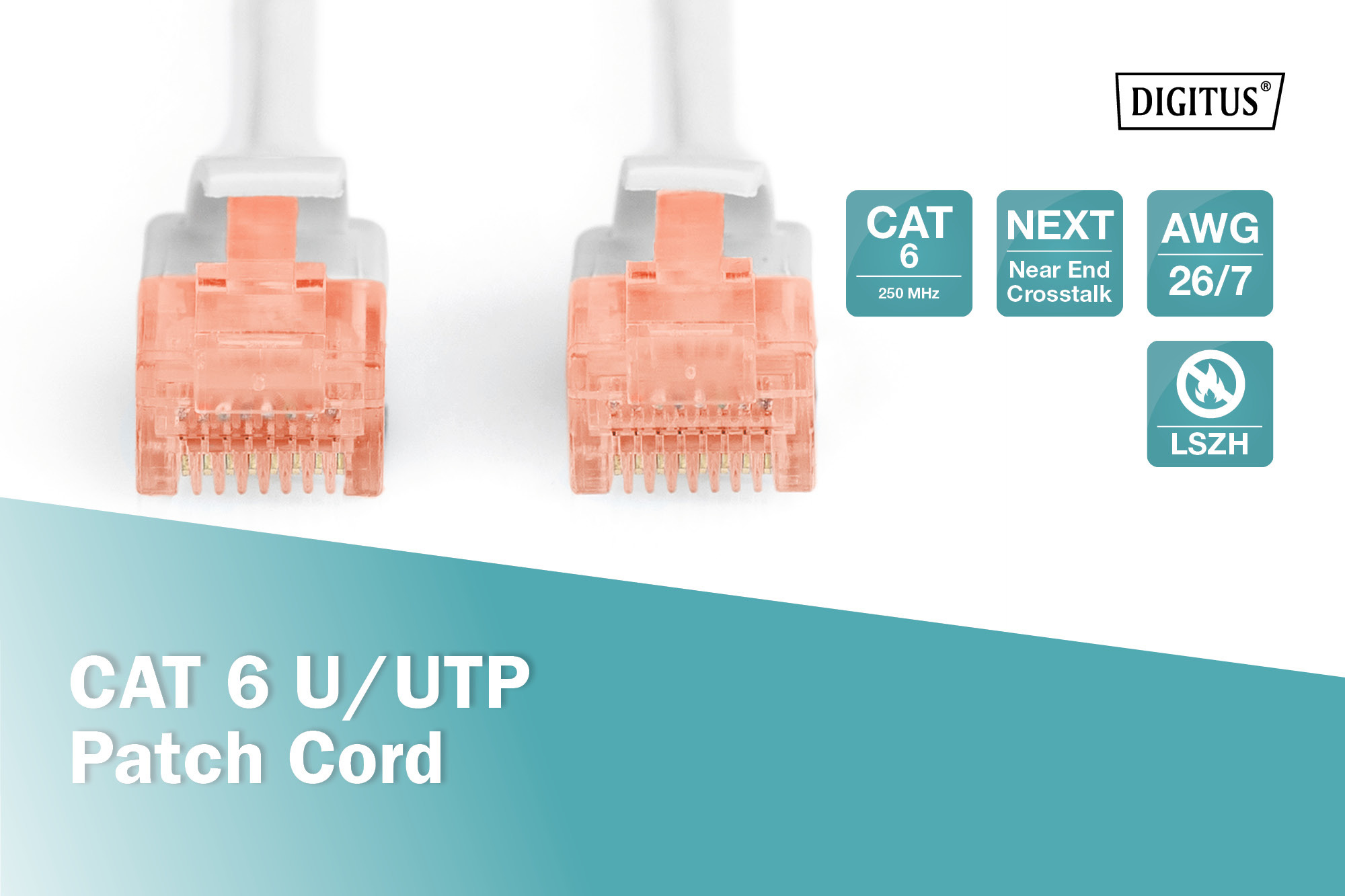 digitus Koppling-cat6 rj45 cat6 utp lszh 1m