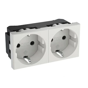 obo bettermann Duct socket egs std-d0n rw2, 2-so, pc, white