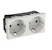obo bettermann Duct socket egs std-d0n rw2, 2-so, pc, white