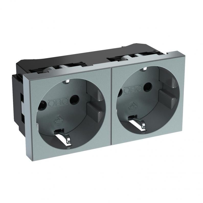 PISTIKUPESA 2-NE M45 STD-D0N AL2 0° ALUMIINIUM