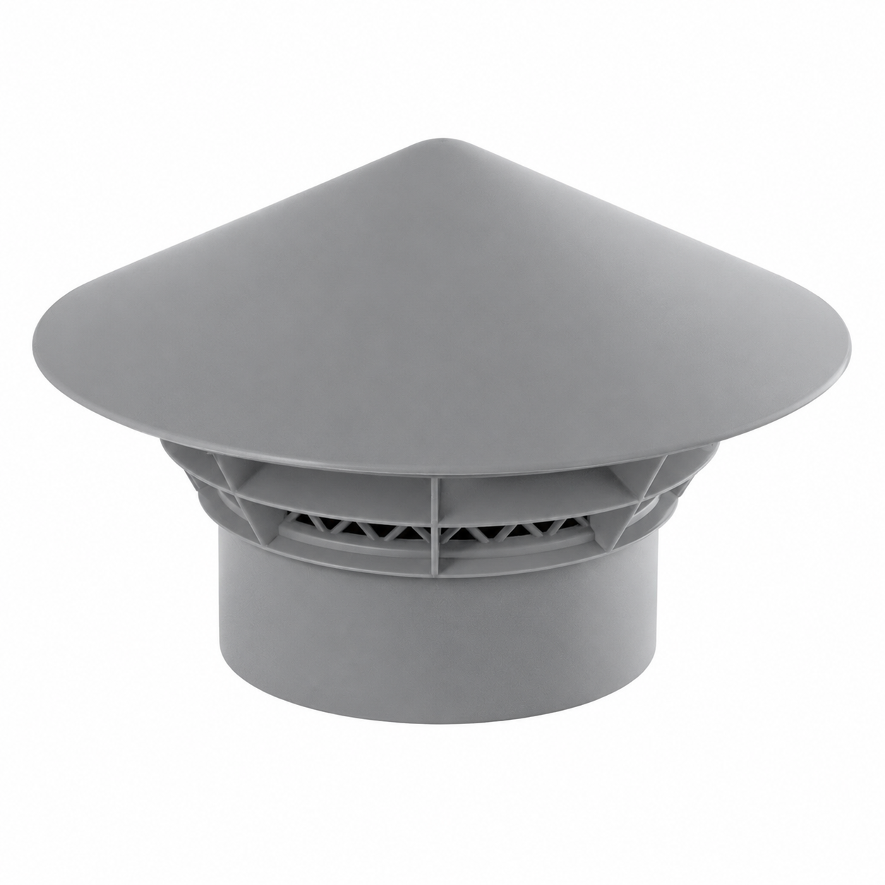 VENTILIACIJOS STOGELIS D50 MM PILKAS