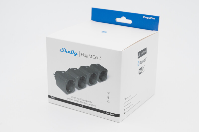 shelly Älypistorasia shelly plug m gen3, musta 4kpl