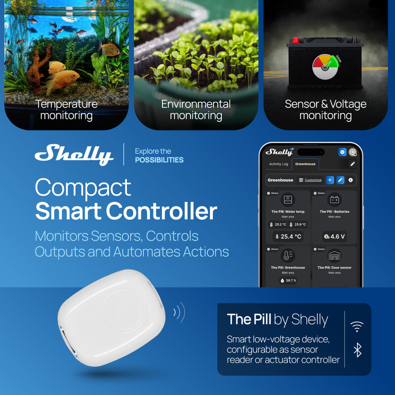 shelly Ohjausyksikkö shelly the pill