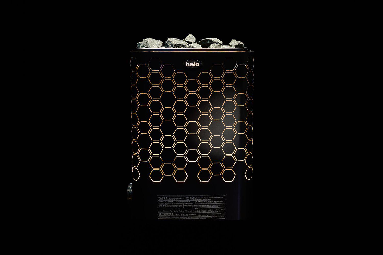 helo Seinäkiuas helo vienna led 6kw 60 sts, musta