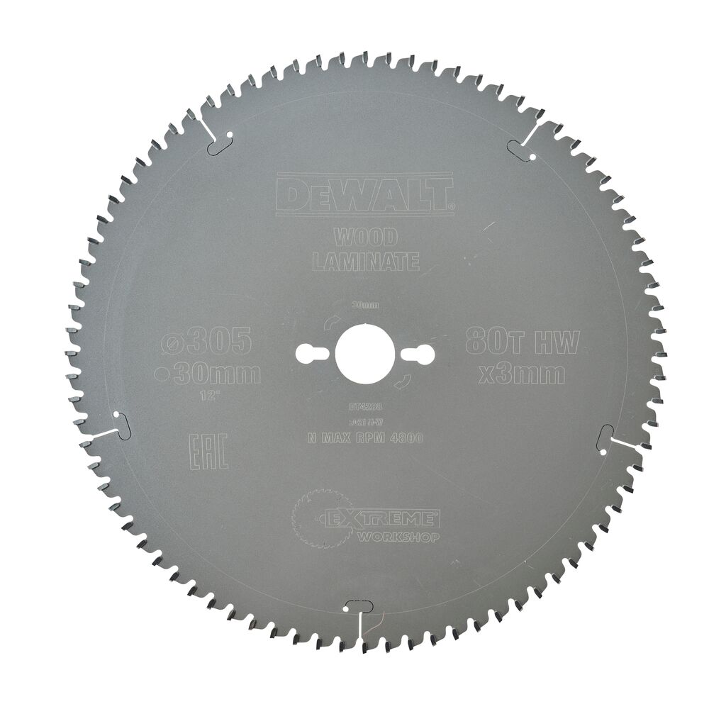 CIRKELSÅGSKLINGA DEWALT EXTREME WORKSHOP 305X30MM 80T