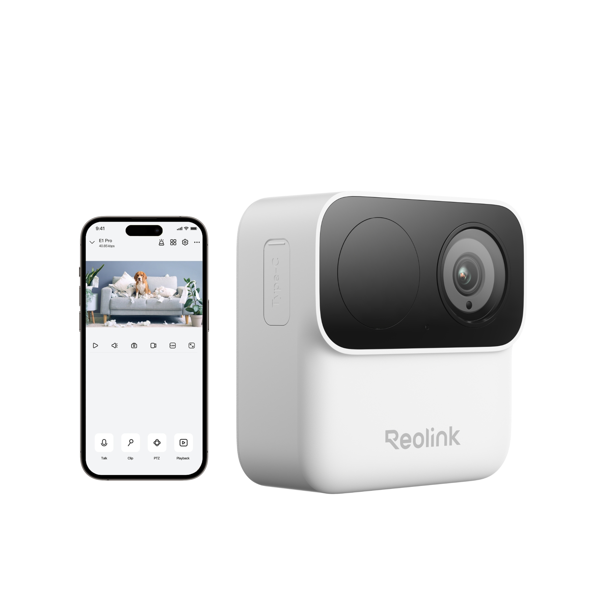 reolink Övervakningskamera reolink 2.4/5ghz 2xaa ip67 2mp