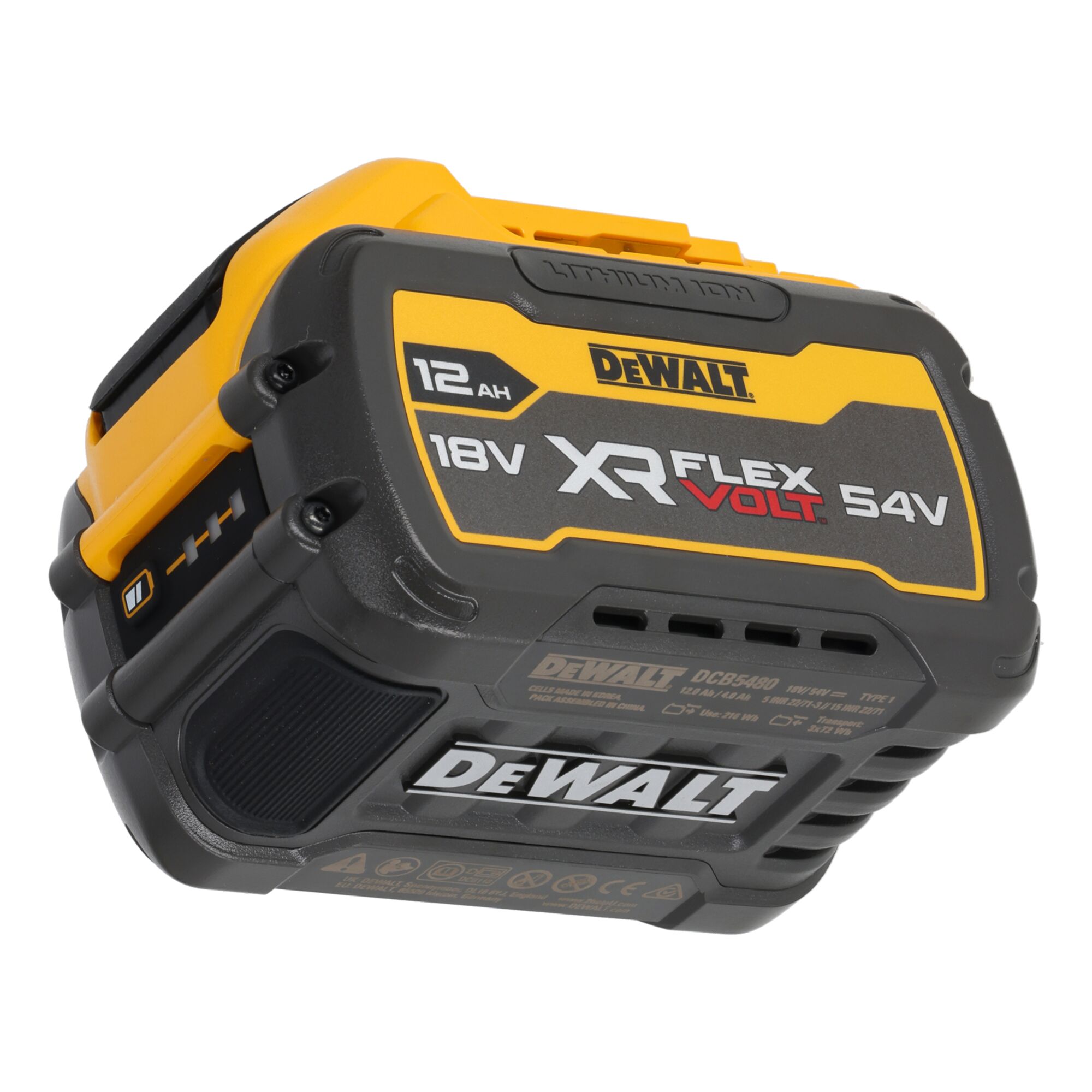 dewalt Tabless akku dewalt 54v/18v xr flexvolt 4,0/12,0ah