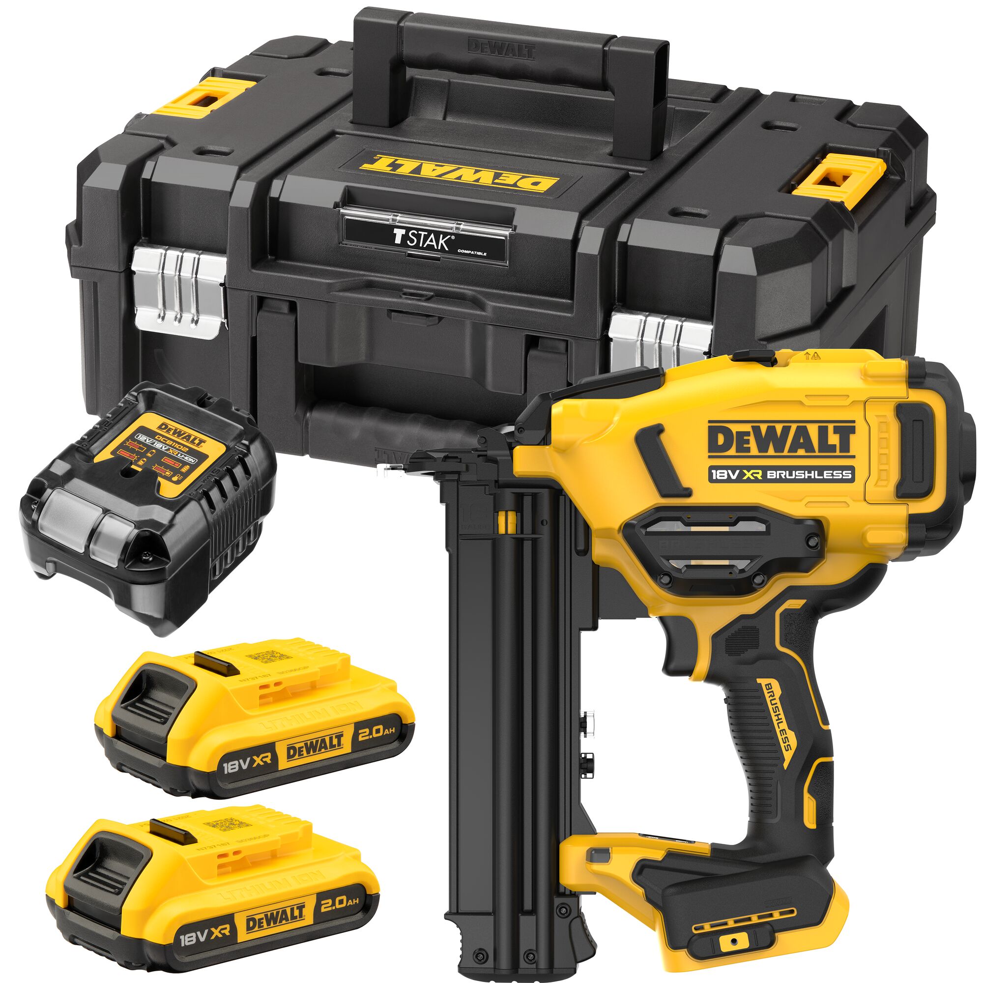 BRAD FINISH NAILER DEWALT 18V XR 15-50 MM 2X2,0AH